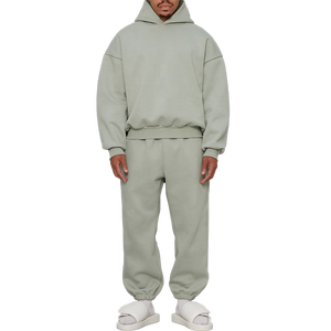 Survêtements en coton de haute qualité personnalisés pour hommes Jogging Sweat Suit Luxe surdimensionné Heavyweights Ensemble de sweat-shirts unisexe - Product Image 6