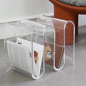 Estante de almacenamiento acrílico 2025 con base en el suelo, solución creativa moderna transparente y elegante con estante de esquina personalizable para el hogar - Product Image 4