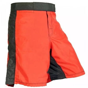 Pantalones cortos de boxeo GAF Factory Wholesale Plain Stretchy Fight MMA Kick Boxing Muay Thai Martial Arts Fight Boxing para hombres - Product Image 4