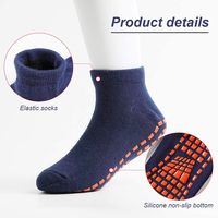 Chaussettes de trampoline antidérapantes de haute qualité en gros, logo personnalisé, chaussettes de trampoline pas chères