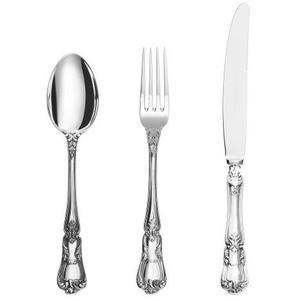 Juego de Cubiertos de utensilios de cocina Diseño de acabado Acero inoxidable Diseño completamente metálico Herramientas de cubiertos de plata Juego de cubiertos brillantes - Product Image 1