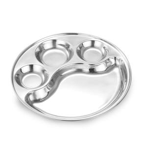 ถาดจานอลูมิเนียมพื้นผิวเคลือบสีทองแพ็กจานทรงอินทรีย์สำหรับงานแต่งงานบ้านและงานร้านอาหารสินค้ามาใหม่ - Product Image 6