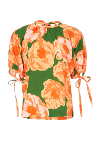 Top Informal con Estampado Naranja Estilo Bohemio de Moda, Ligero y Fluido para el Verano, Atuendo Cómodo para el Día a Día Disponible a un Excelente Precio - Product Image 6