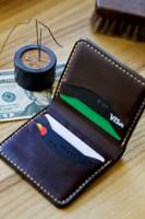 Dompet Lipat Kulit Asli Berkualitas Tinggi Buatan Tangan Grosir, Pendek, Anti RFID, Dapat Dilipat, Kancing, Dapat Disesuaikan, Modis