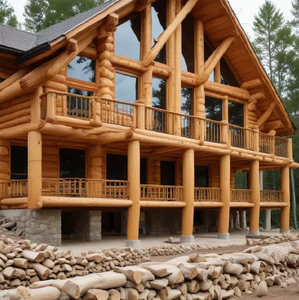 Panneau sandwich étanche moderne préfabriqué cabane en rondins maison hôtel complexe Villa salle de bain cuisine salon chambre forêt - Product Image 4