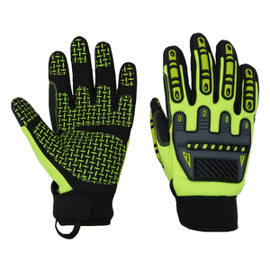 OEM Precio al por mayor Full Palm Safety Guantes de trabajo de cuero de vaca Guantes de trabajo industriales - Product Image 4