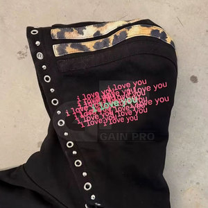 Sweat à capuche chaud imprimé bouffant pour homme Streetwear d'hiver et tenues décontractées confortables Sweat à capuche imprimé bouffant graphique audacieux - Product Image 5