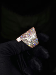 925 Sterling Silver Star <b>Ring</b> VVS Moissanite Diamond Letter Hip Hop Luxury <b>Statement</b> <b>Ring</b> For Men's Party Wear - Product Image 3