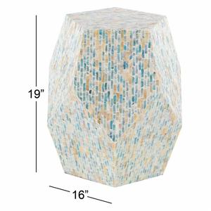 เก้าอี้สตูลโมเดิร์นดีไซน์ทันสมัยสำหรับคุณแม่,เก้าอี้สตูลฝังมุกเก้าอี้โมเสกเปลือกหอยธรรมชาติสำหรับเฟอร์นิเจอร์ห้องนั่งเล่น - Product Image 3