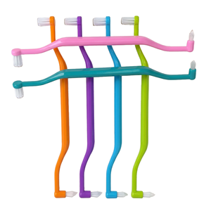 Brosse mono-touffe interspace double embout souple pour <span class=keywords><strong>appareil</strong></span> orthodontique, implants, bridges et nettoyage de précision - Product Image 5