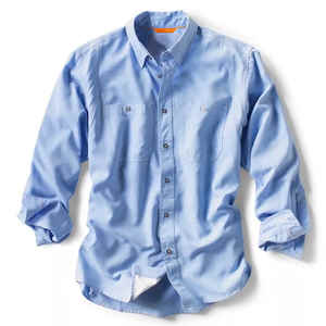 Maillot de pêche décontracté à manches longues à séchage rapide chemise en gros de Performance imprimée en polyester à motif solide - Product Image 4