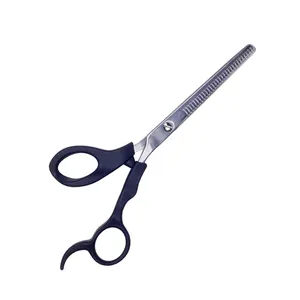 Ciseaux amincissants design personnalisé 5.5 "finition Dall lames tranchantes ciseaux amincissants pour coiffeur manche en plastique - Product Image 1