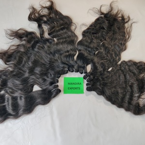 Wholesale 100% Indian Raw Virgin Black Wavy Natural Wave Super Wave Bundles Best Quality Unprocessed Human Hair <b>Extensions</b> - Product Image 6