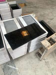 แผ่นหินแกรนิตสีดำขัดเงาขนาดใหญ่สำหรับพื้นครัวอุตสาหกรรม เป็นมิตรกับสิ่งแวดล้อม ทนทาน ดีไซน์ทันสมัย ราคาถูก - Product Image 4