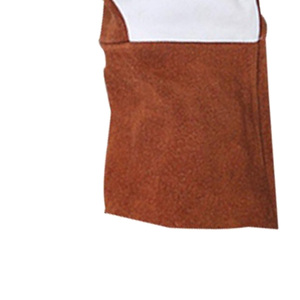 Guantes de soldadura de algodón/cuero hasta el codo con resistencia al calor transpirables y antideslizantes para soldadura de arco MIG de alta resistencia - Product Image 4