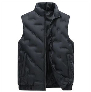 Custom Lightweight Breathable High Street Waistcoat Warm Packable Sleeveless Jacket Plus Size Spring Men Polyester <b>Filler</b> Puffer - Product Image 2