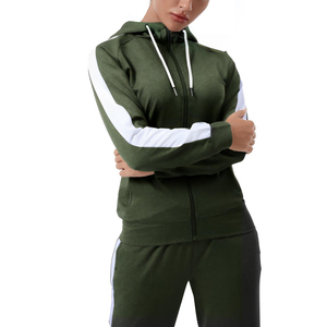 Conjunto de chándal de ropa informal para mujer, producto más vendido, chándales ajustados hechos a medida para mujer en color sólido - Product Image 6