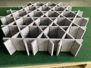 Sistema de Sonido para <span class=keywords><strong>Techo</strong></span> Suspendido, Panel Acústico de Fibra de Poliéster de 12 mm para Aislamiento Acústico, Deflector de <span class=keywords><strong>Techo</strong></span> - Product Image 4