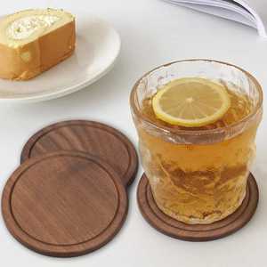 Ensemble de sous-verres en bois élégants, tapis à boissons naturels et élégants pour les tables de la maison et du bureau - Product Image 2