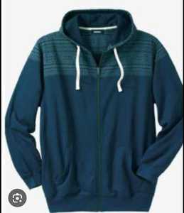 เสื้อแจ็คเก็ตมีฮู้ดผ้าฟลีซถักสำหรับผู้ชายมีปกตั้งและซิปปิดย้อมสีล้วนมีบริการ OEM - Product Image 4