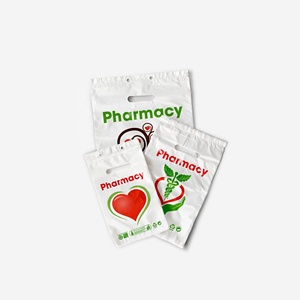 Bolsas de Plástico Biodegradables Impresas Personalizadas con Asa para Farmacias y Uso Médico, Turquía - Product Image 1