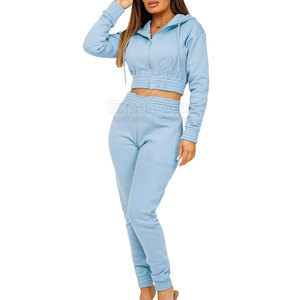 Vêtements d'extérieur Prix raisonnable Femmes Crop Top Survêtement Léger Femmes Crop Top Survêtement - Product Image 3