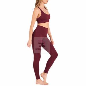 กางเกงเลกกิ้งเอวสูงสำหรับผู้หญิงกางเกงโยคะฟิตเนสผ้าฝ้าย100% - Product Image 5