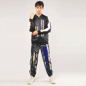 Ensemble de survêtement d'hiver pour homme de haute qualité, logo personnalisé, ensemble de jogging streetwear, imprimé par sublimation, vêtements de sport pour la salle de sport, vente en gros - Product Image 4