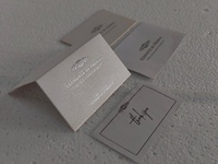 Cartes de remerciement personnalisées en papier recyclé écologique, cartes de vœux professionnelles, impression typographique, gaufrage, feuille d'or