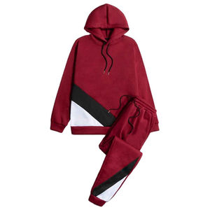 Ensemble de survêtement streetwear pour hommes, respirant, en coton-polyester épais, avec logo personnalisé, vente en gros - Product Image 4