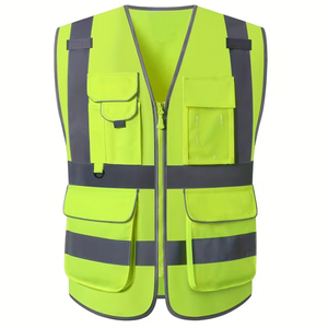 Chaleco de Seguridad ANSI Clase 2 Personalizable, Material Reflectante, Impermeable, con Linterna LED para Uso en Construcción - Sin Pedido Mínimo - Product Image 1