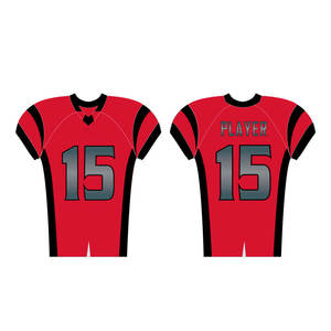 Conjuntos Completos de Uniformes de Fútbol Americano Talla Grande, Manga Corta, Color Personalizado, Diseños Personalizados, Spandex/Poliéster, Hecho en Pakistán - Product Image 2