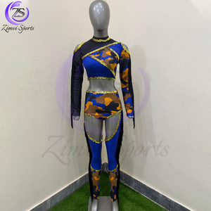 2025 personalizado contraste de color manga completa buena calidad OEM ODM servicio mejor proveedor nuevo producto de moda uniforme Majorette - Product Image 1