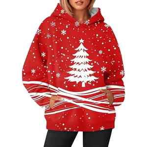 Custom Made <b>Christmas</b> Hoodies Casual Breathable Quick Dry <b>Christmas</b> Pullover <b>Hoodie</b> - Product Image 5