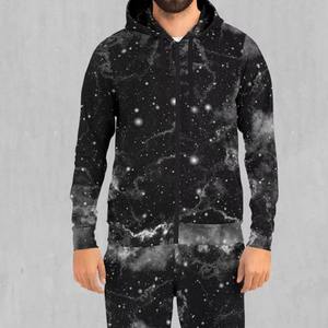 Ensemble survêtement d'hiver pour homme à capuche, deux pièces, veste et pantalon, impression couleur intégrale, 100% coton, logo personnalisé, vêtements d'équipe, entreprise - Product Image 6