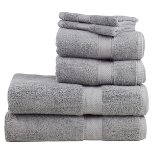 Serviette de bain épaisse et absorbante, écologique, taille personnalisée, logo, éponge noire, 100% coton - Product Image 4