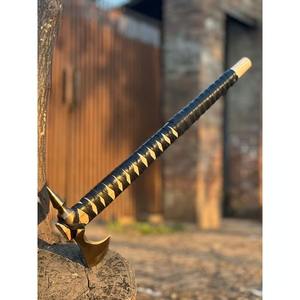 Hand Forged Headed Bearded <b>Axe</b>, Viking <b>axe</b> Engraved Double-Headed Viking <b>Axe</b>, Gift for husband. - Product Image 2