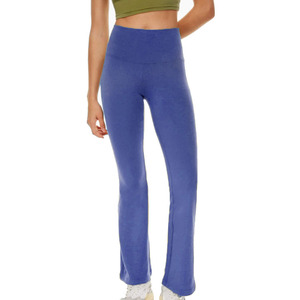 Superventas ODM pantalones acampanados con cintura elástica estilo invierno a media cintura a un precio razonable - Product Image 3