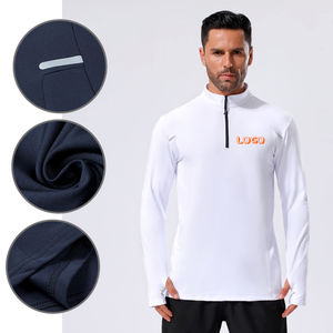 เสื้อรัดกล้ามเนื้อแขนยาวสำหรับผู้ชายเสื้อ MMA แบบเรียบ - Product Image 3