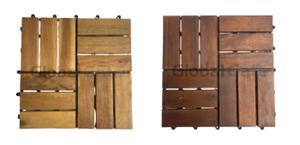 Dalles de sol en bois d'acacia du Vietnam, interverrouillables, antidérapantes, imperméables, avec un design contemporain et une finition mate - Product Image 3