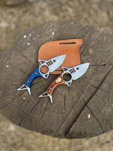 Cuchillo de Bolsillo para Caza y Actividades al Aire Libre, Bajo MOQ, Gran Venta, Precio Bajo, Hecho a Mano, Acero de Damasco, Plegable - Product Image 2