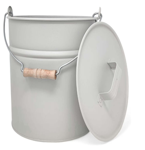 ถังขี้เถ้าถ่านแบบโมเดิร์นเคลือบผงเหล็ก ทนความร้อน ปลอดภัย สำหรับตกแต่งบ้าน - Product Image 5