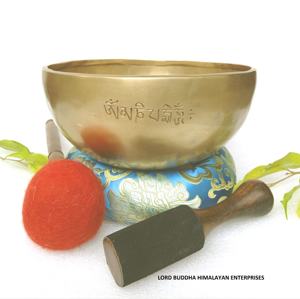 Bols chantants tibétains faits à la main, style religieux, en bronze, fabriqués au Népal, art et objet de collection Gaurab, méditation, métal - Product Image 3