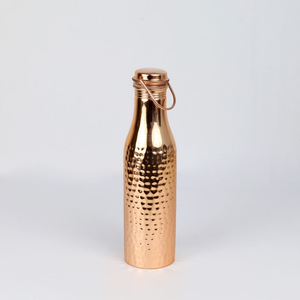 Leakproof copper <b>bottle</b> with stylish antique craftsmanship ideal for <b>daily</b> hydration during fitness travel or work - Product Image 3