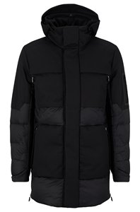 เสื้อแจ็คเก็ตพัฟเฟอร์ผ้าซอฟต์เชลล์พิมพ์ลายซิปสำหรับผู้ชายฤดูหนาว ผลิตจากโรงงาน ระบายอากาศได้ดี มีไซส์ใหญ่สำหรับผู้ใหญ่ - Product Image 6