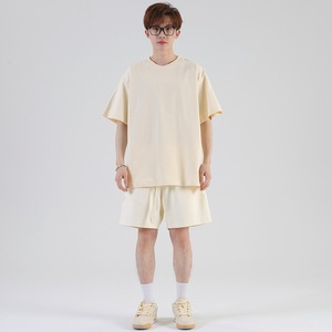 Alta calidad 245gsm algodón pesado cuello redondo logotipo impreso personalizado Unisex camiseta lisa en blanco para hombres DDP envío - Product Image 5