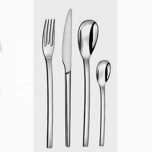 Juego de cubiertos de acero inoxidable de tendencia con diseño de puntos, cubiertos pulidos con espejo, cuchara, tenedor, cuchillo, restaurante, cubiertos de comedor fino - Product Image 3