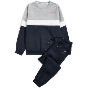 Nueva llegada de los hombres Casual Running Sweatsuit XL Fitness Sportswear Logotipo personalizado Puff Impresión Características lisas Parches Trajes de sudor - Product Image 1