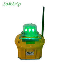 Lumière de seuil de piste LED portable verte rechargeable pour aéroport et aérodrome avec option solaire
