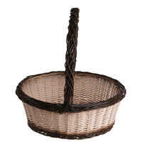 Panier en osier fait à la main panier de fruits panier cadeau espace bohème fleur ensemble Style temps stockage salle d'emballage vacances artisanat balle